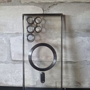 Clear Phone Case with Black Accents